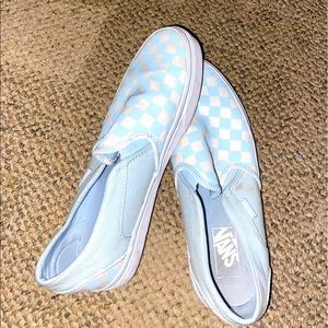 Checkered Slip on vans